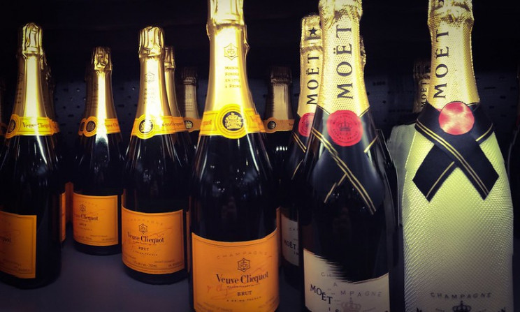 champagne kills bottles