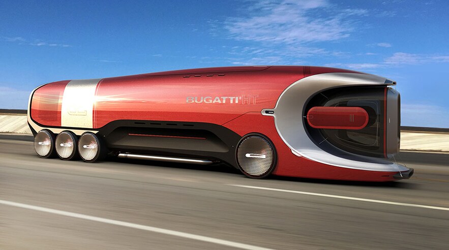futuristic truck designs bugatti