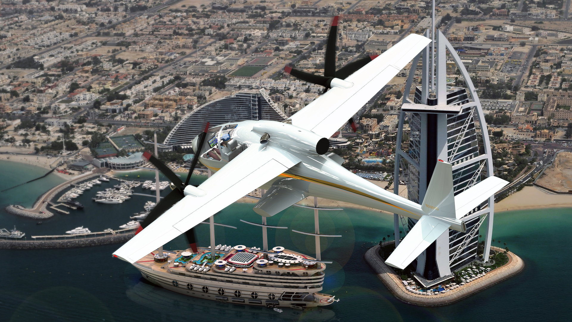 Yacht Designer's New eVTOL Concept Can Land Vertically or Using a Runway Yacht Designer's New eVTOL Concept Can Land Vertically or Using a Runway