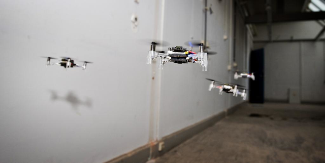 New Algorithm Allows a Swarm of Mini Drones to Fly Together New Algorithm Allows a Swarm of Mini Drones to Fly Together