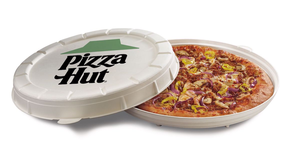 Pizza Hut Is Testing Round Pizza Boxes and Plant-Based 'Meat' Toppings Pizza Hut Is Testing Round Pizza Boxes and Plant-Based 'Meat' Toppings