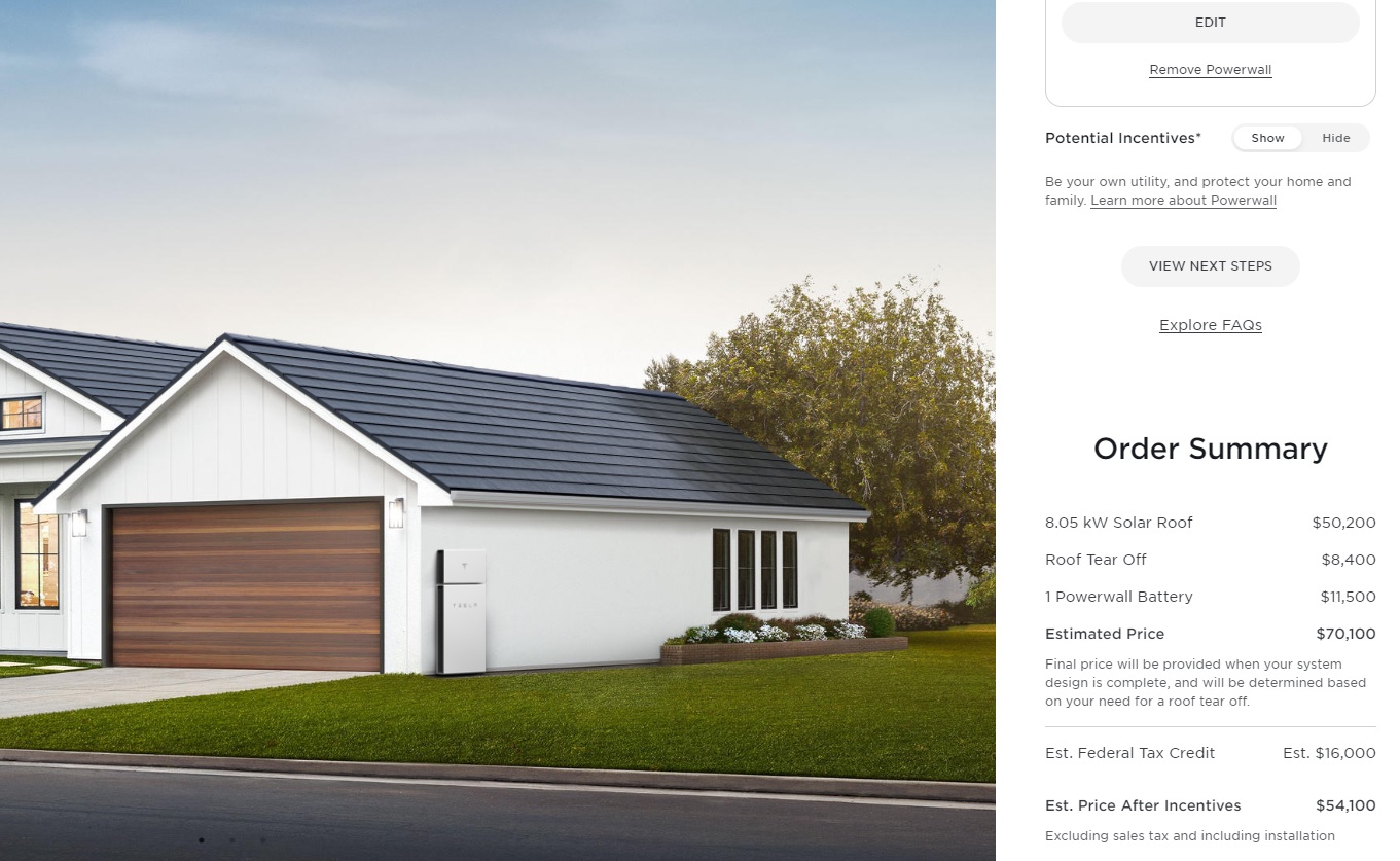 tesla solar roof costs