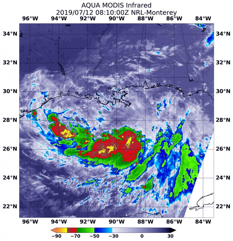 NASA Finds That the Destructive Tropical Storm Barry Is Asymmetric NASA Finds That the Destructive Tropical Storm Barry Is Asymmetric