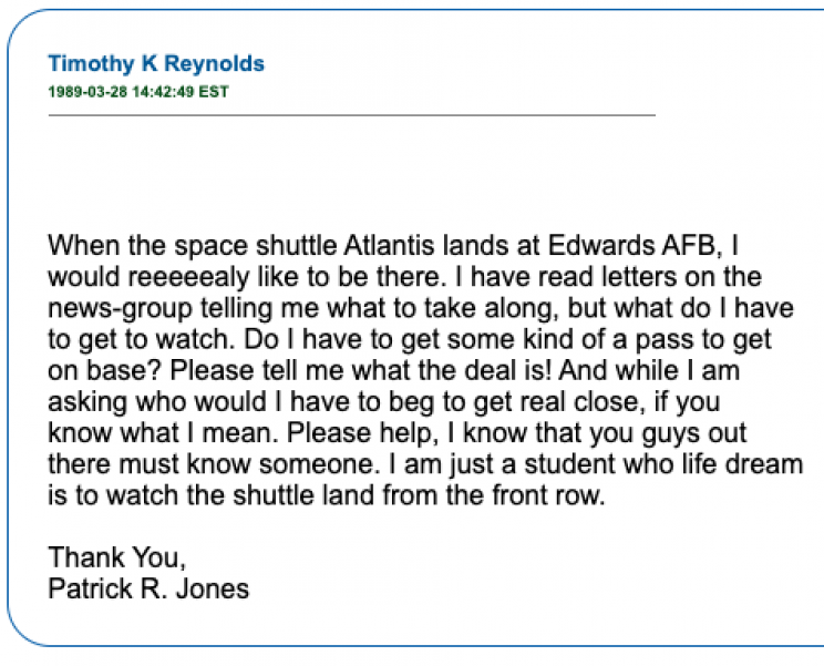17 Ancient Internet Posts From Early Usenet Archives 17 Ancient Internet Posts From Early Usenet Archives