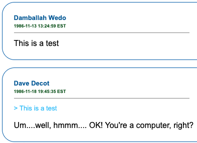 17 Ancient Internet Posts From Early Usenet Archives 17 Ancient Internet Posts From Early Usenet Archives