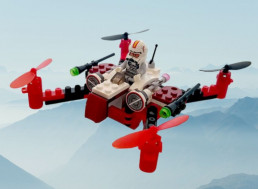 This STEM-Friendly Space Fighter Building Block Drone Is Just $40
