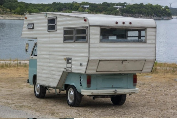 A Unique 1974 VW T2 Camping Bus Is in a Hot Bid A Unique 1974 VW T2 Camping Bus Is in a Hot Bid