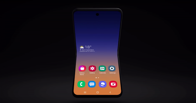 Samsung Unveils New Flip Phone-Style Foldable Phone Concept