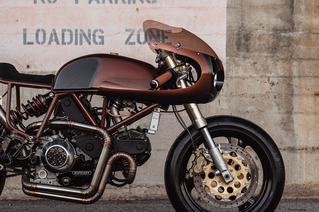 Ducati 900 SS Customized With Cyberpunk-Style Copper Body Ducati 900 SS Customized With Cyberpunk-Style Copper Body