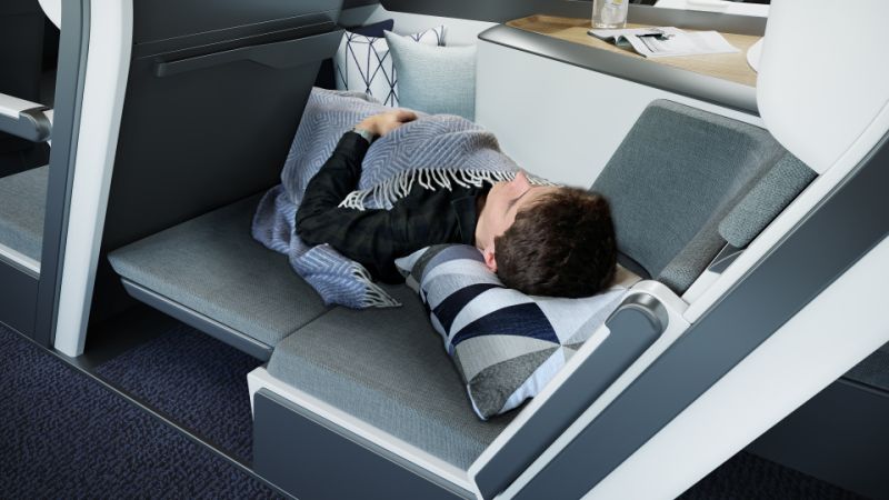 Double-Decker Style Airplane Design Could Allow Passengers to Lie Flat Double-Decker Style Airplane Design Could Allow Passengers to Lie Flat