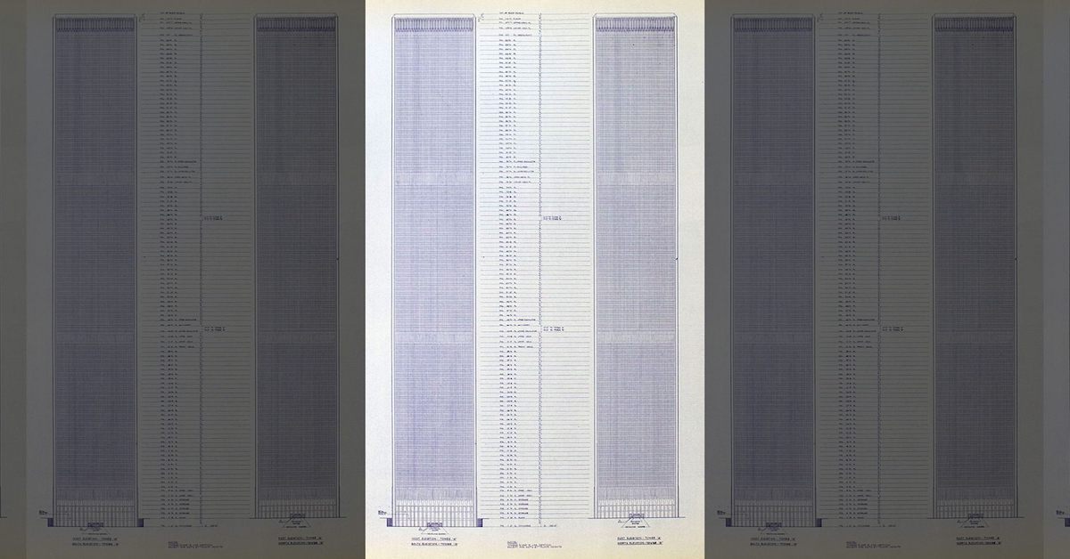 Original Blueprints of the World Trade Center on Sale in New York City for $250,000 Original Blueprints of the World Trade Center on Sale in New York City for $250,000