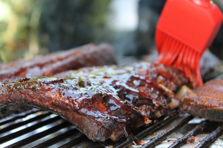 cooking meat