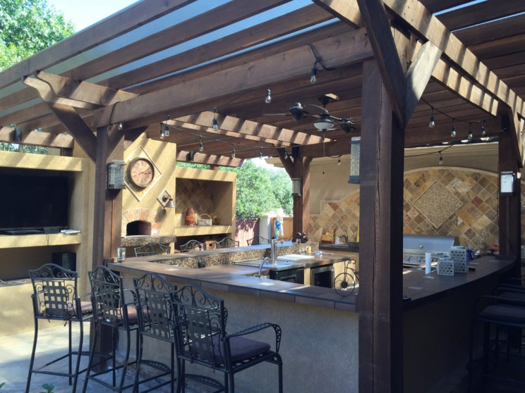 outdoor bbq or kitchen