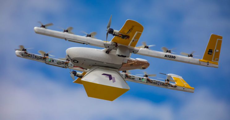 Google's Drone Delivery Service Drops Library Books to Kids