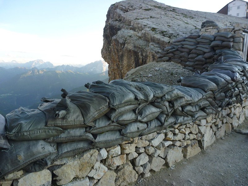 sandbag fortifications
