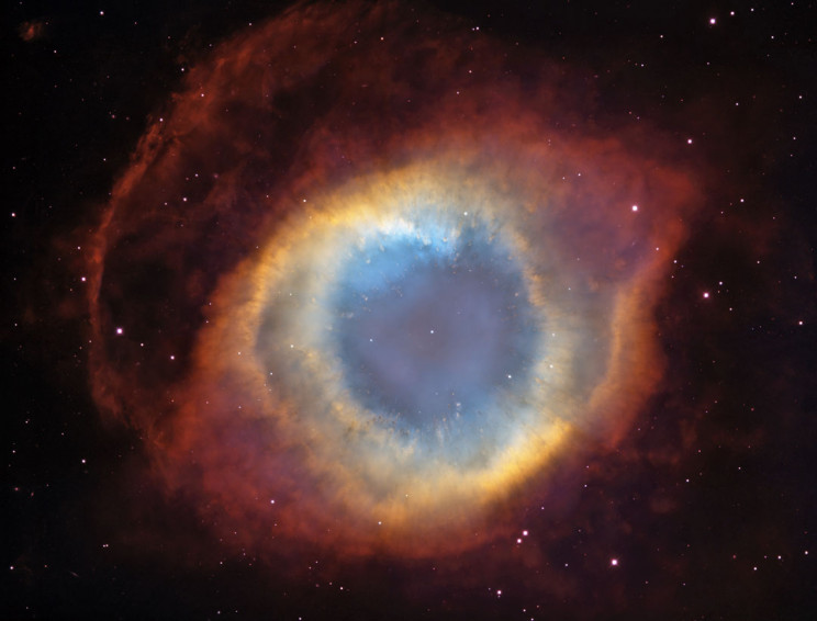 The Helix Nebula The Helix Nebula from Blanco and Hubble