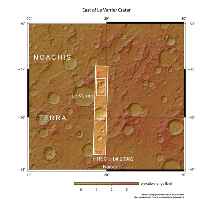 ESA Discovers Triplet Overlapping Craters on Mars ESA Discovers Triplet Overlapping Craters on Mars