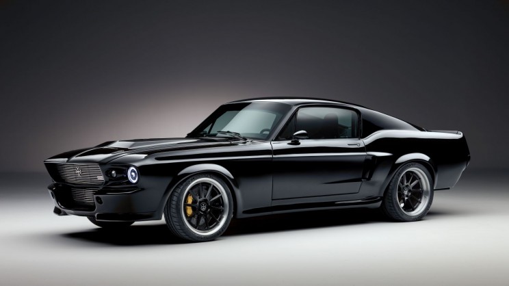 EV Mustang side
