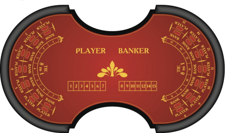 Baccarat table Baccarat table