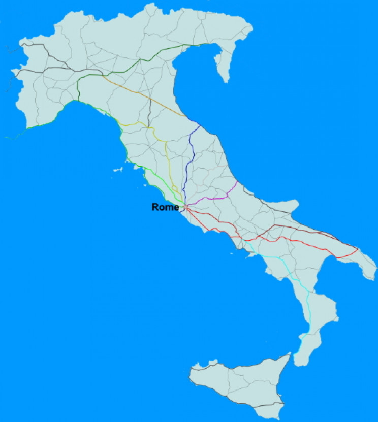 Roman roads in Italy Roman roads in Italy