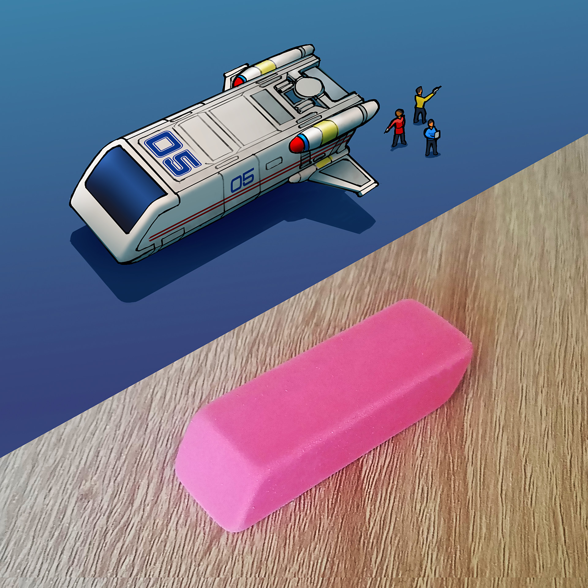 Talented Artist Draws Beautiful Space Crafts Inspired by Daily Objects Talented Artist Draws Beautiful Space Crafts Inspired by Daily Objects