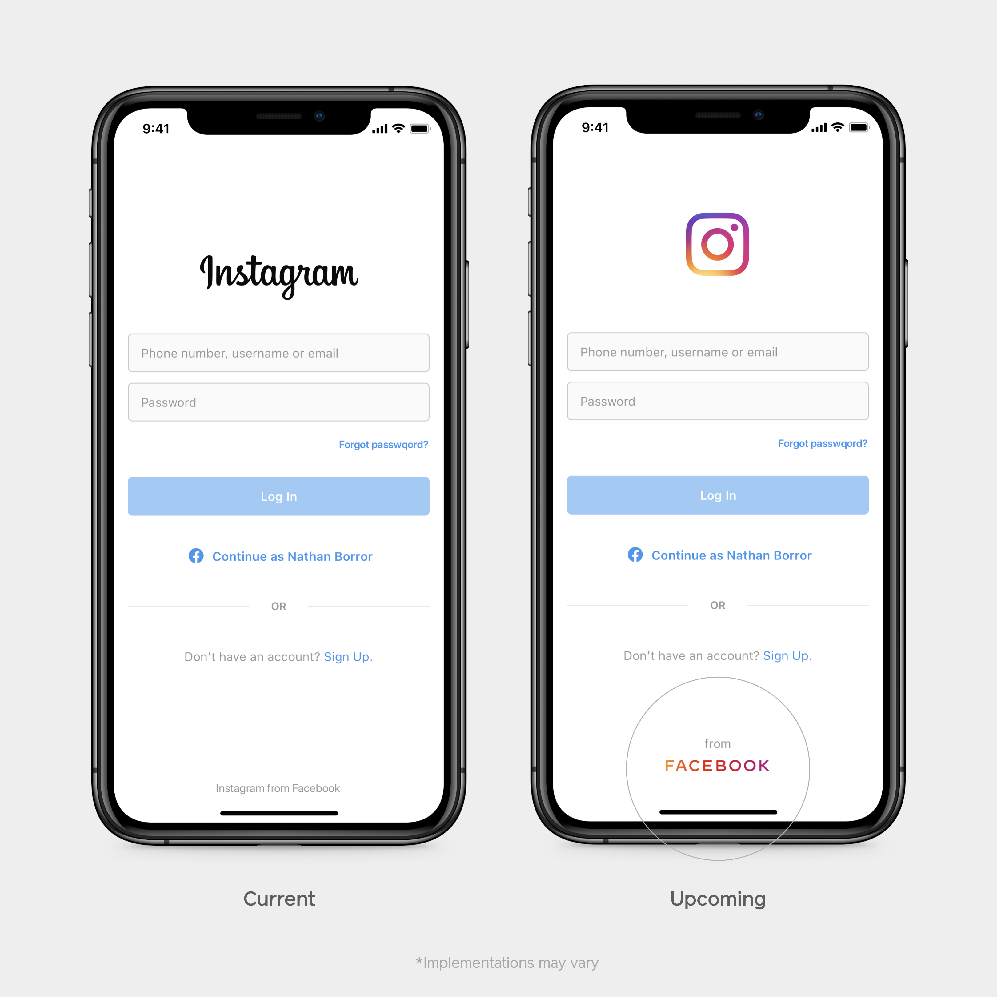 Facebook Logo Change Facebook logo change.