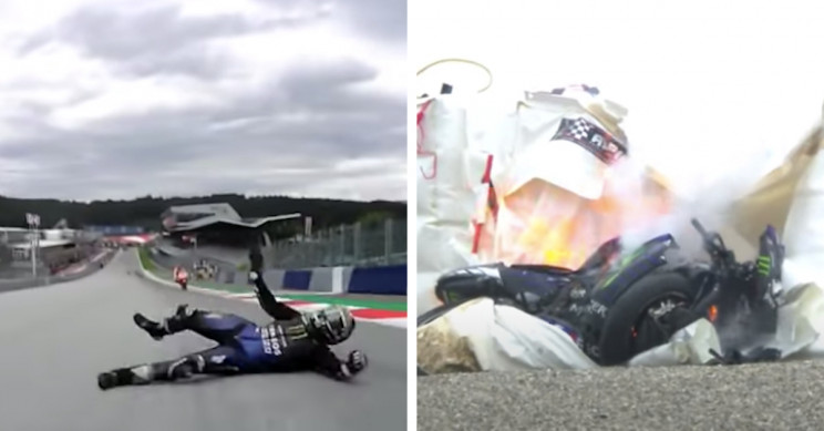 MotoGP Racer Jumps Off His Motorcycle at 125 MPH