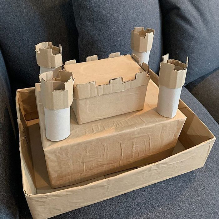 Mom Makes Cardboard Household Items to Teach Her Kids Life Skills Mom Makes Cardboard Household Items to Teach Her Kids Life Skills
