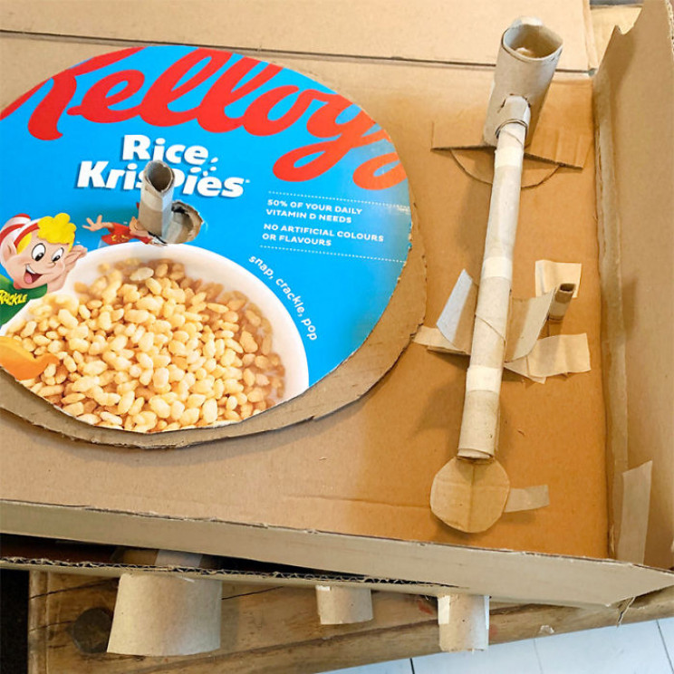 Mom Makes Cardboard Household Items to Teach Her Kids Life Skills Mom Makes Cardboard Household Items to Teach Her Kids Life Skills