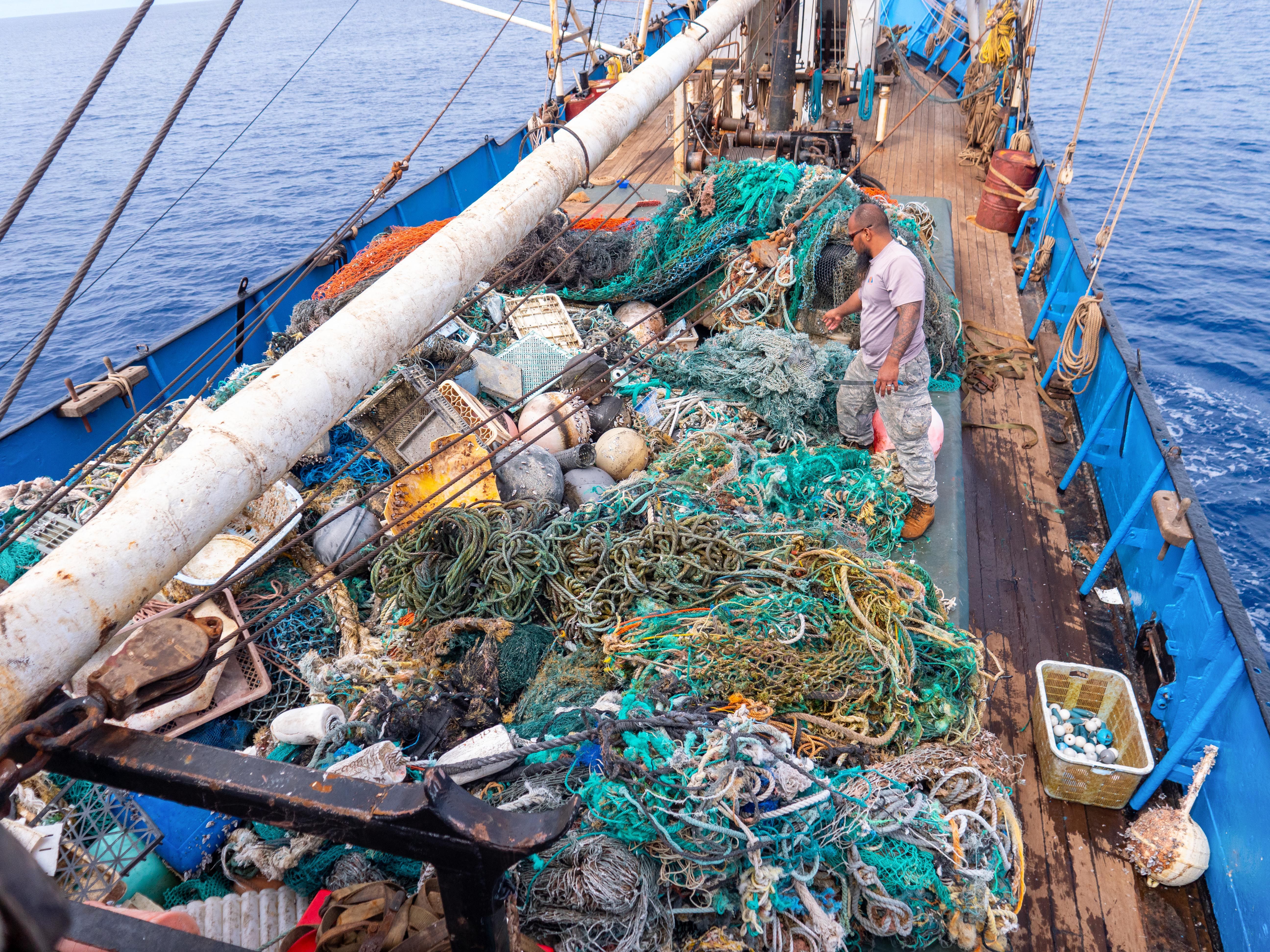 Ocean Voyages Sets Record With Largest Haul of Plastic Removed in History Ocean Voyages Sets Record With Largest Haul of Plastic Removed in History