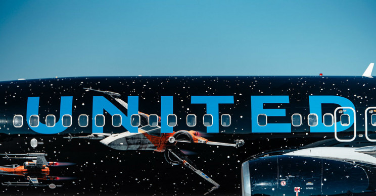 United Star Wars Plane. United Star Wars airplane.