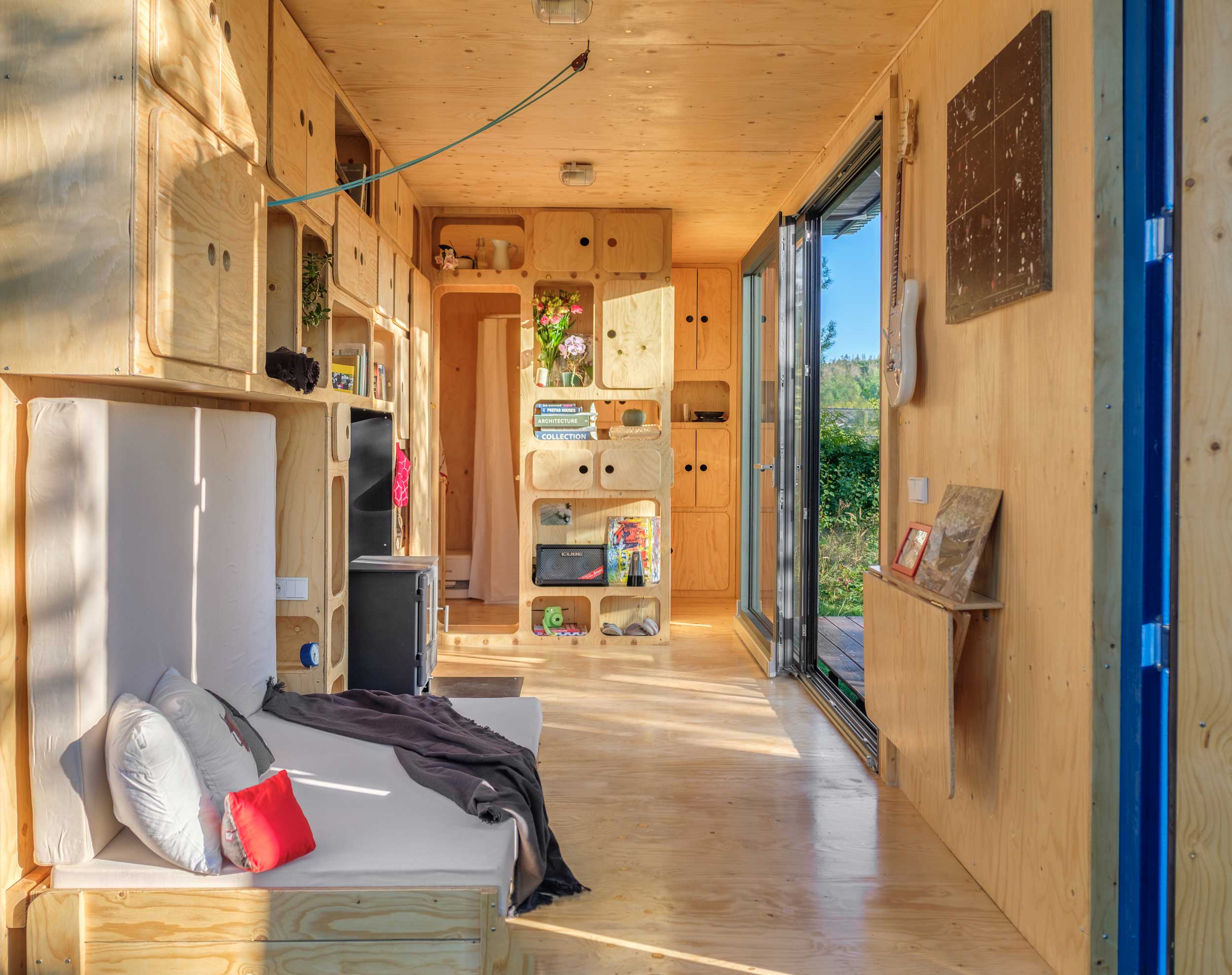 Off-Grid Container House Has Its Own Wind Turbine and Solar Panels Off-Grid Container House Has Its Own Wind Turbine and Solar Panels