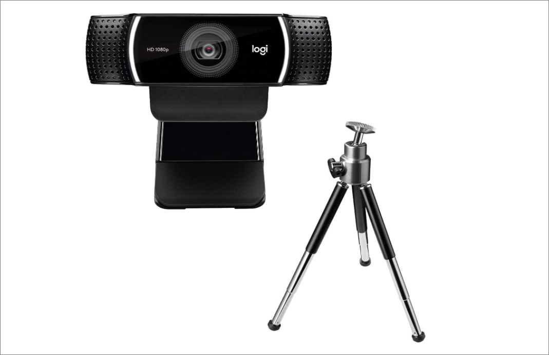 Logitech C922 Pro Camera with a tripod