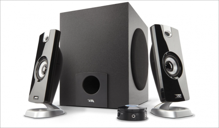 Cyber Acoustics 2.1 Speaker System Speakers with subwoofer