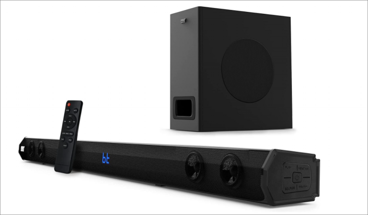 Pyle 2.1 Channel TV Soundbar and subwoofer