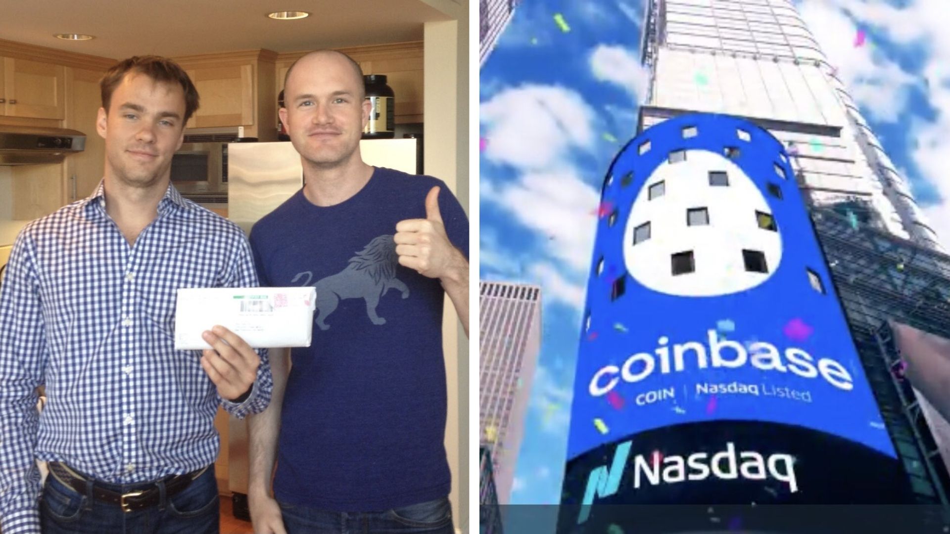 Coinbase Founders' Photo Goes Viral as Company Hits $100bn | IE