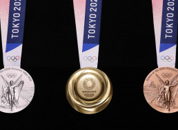2020 Summer Olympic Medals Made Out of Recycled Consumer Electronics