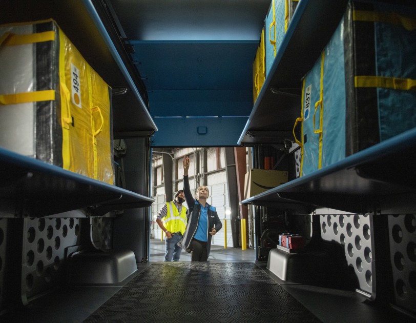 Amazon Unveils New Electric-Powered Delivery Fleet Vehicle Amazon Unveils New Electric-Powered Delivery Fleet Vehicle