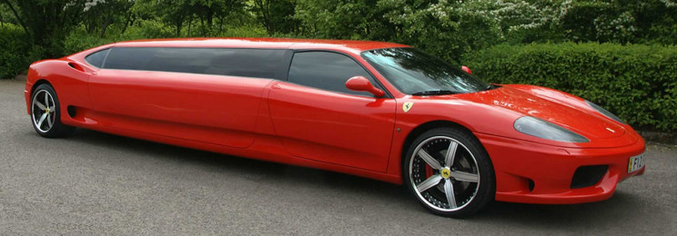 awesome limos ferrari