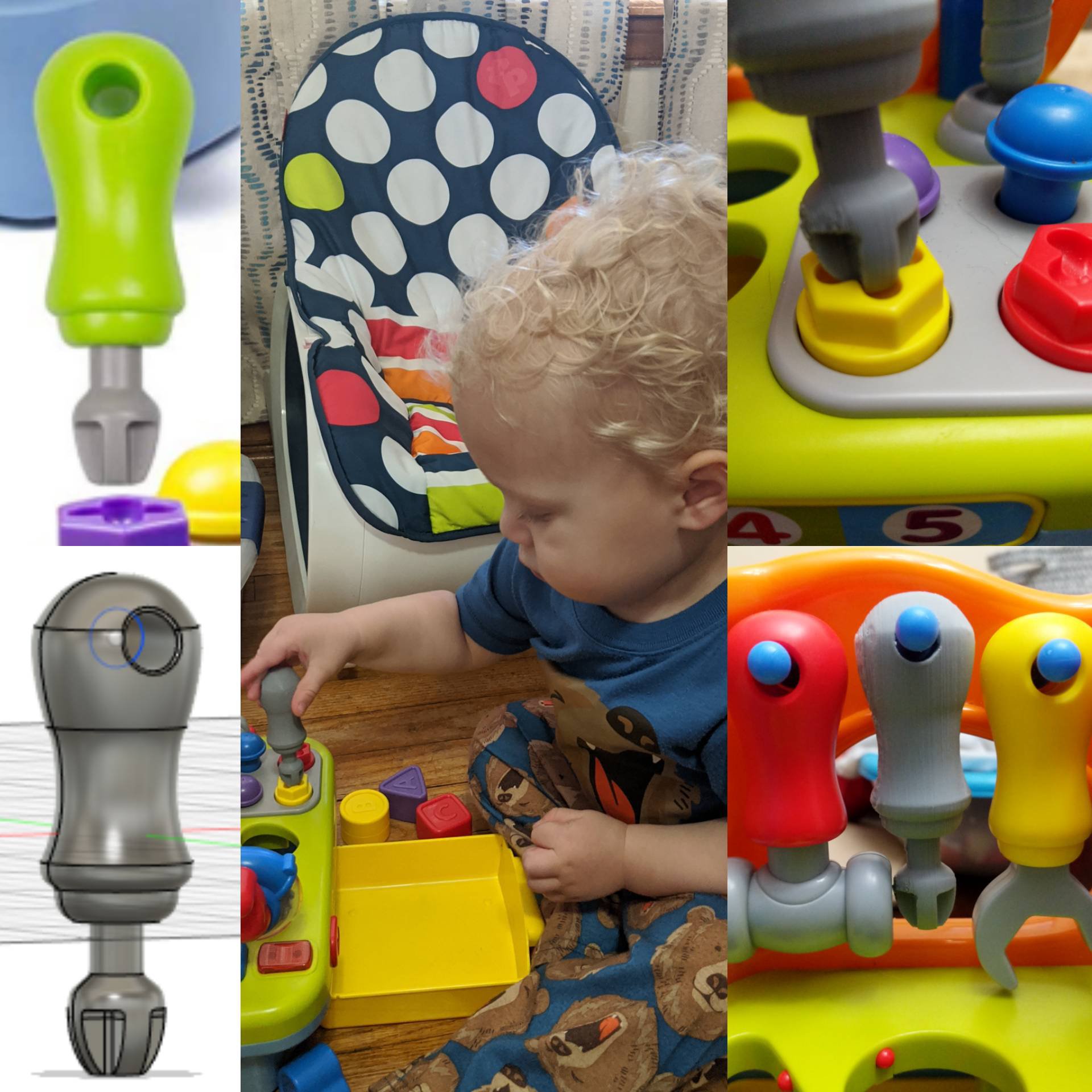 Parent Recreates Son's Toy Screwdriver with Their Own 3D Printed Version Parent Recreates Son's Toy Screwdriver with Their Own 3D Printed Version