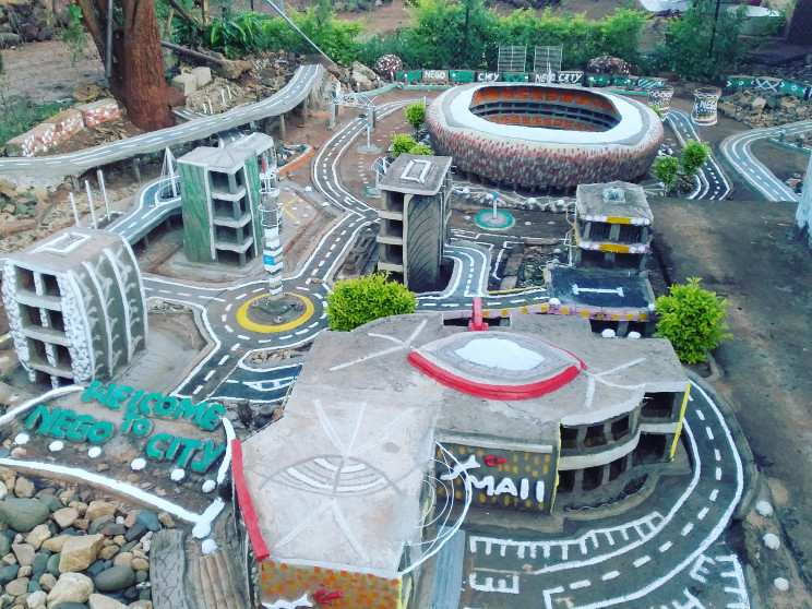 Man Spends 12 Years Building Johannesburg in His Backyard from Recycled Materials Man Spends 12 Years Building Johannesburg in His Backyard from Recycled Materials