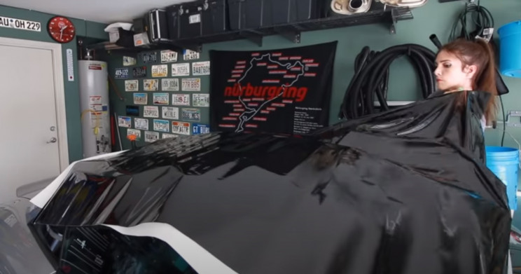 christmas gift wrapping car