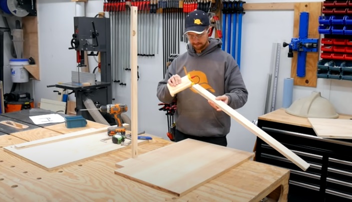 diy vanity begin assembly