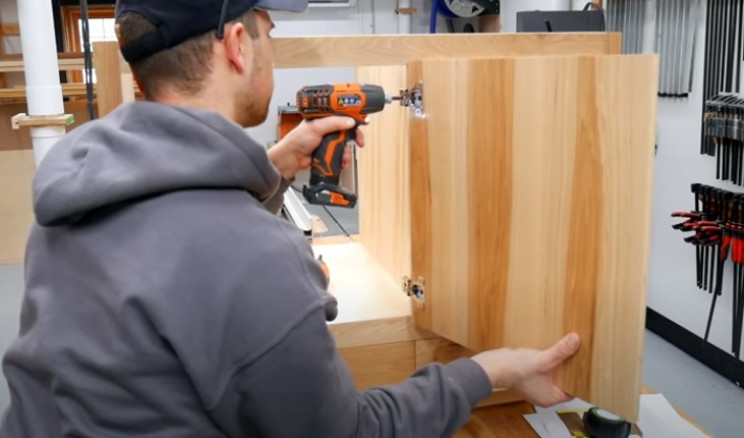 diy vanity hand doors