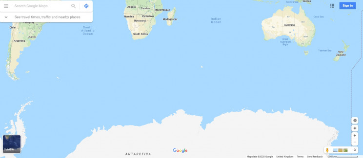 myths about Antartica size