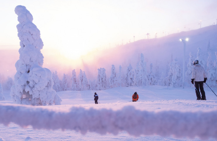 ski resort in lapland, Finland