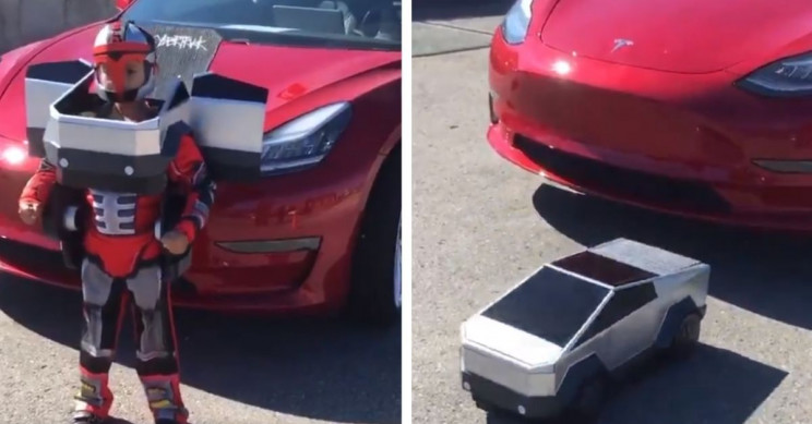 Transformers-Inspired Halloween Costume Is Perfect for Tesla Fans