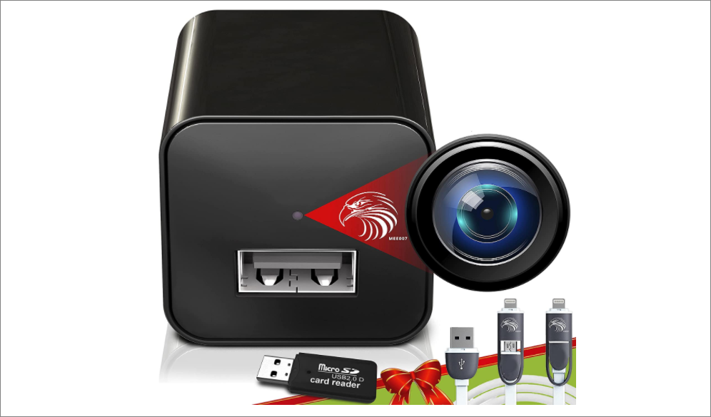Spy Charger Mobile charger with a spy camera