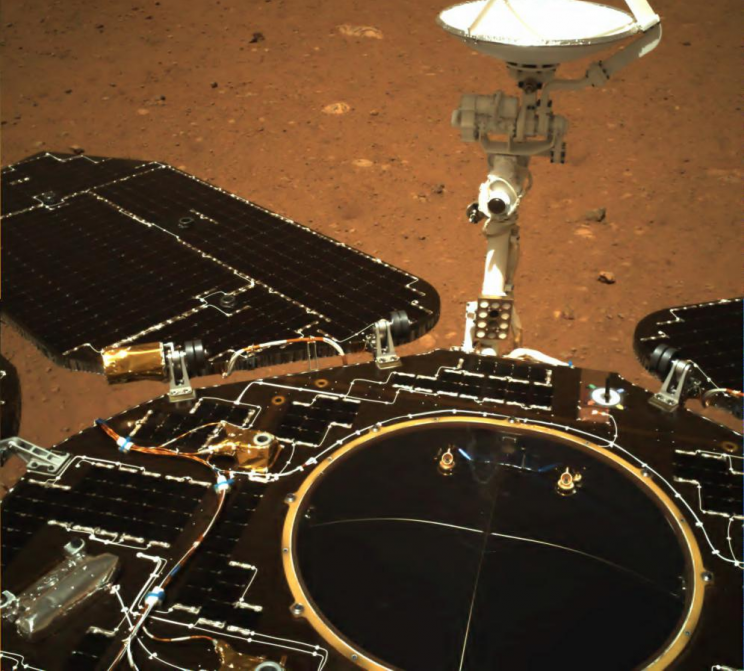 China’s Zhurong Rover Beams Back Its First Mars Images China’s Zhurong Rover Beams Back Its First Mars Images