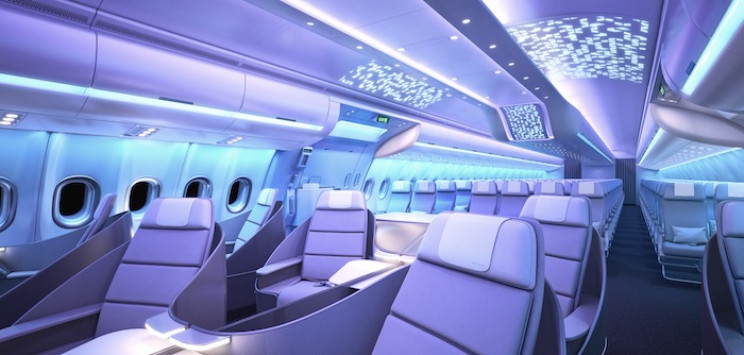 Airbus Just Unveiled a New Futuristic Interior Space for the A330